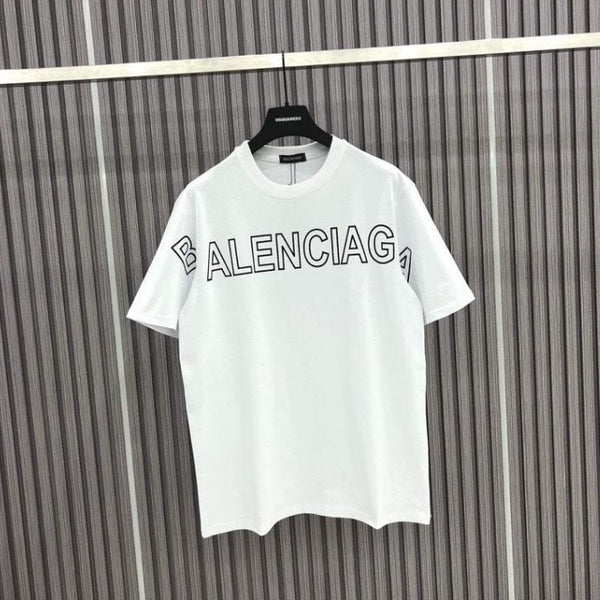 BA Men 'White' Balenciaga Printed Oversized T-Shirt BA819