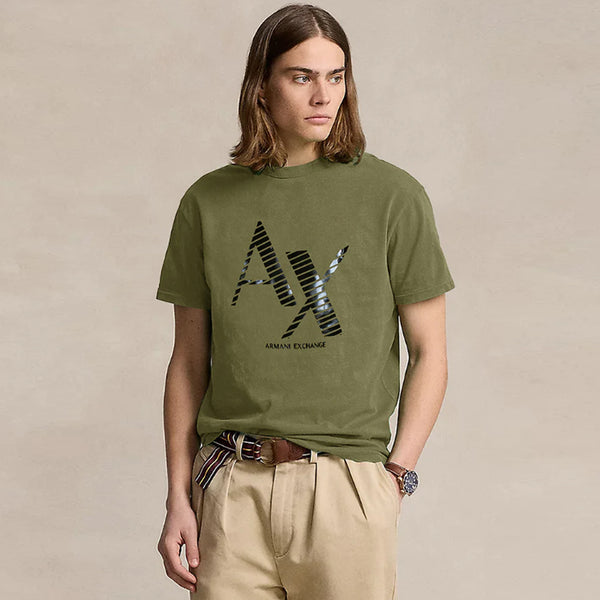 Armani Exchange Gold Shirt Armani Exchange Gold Logo T-shirt In