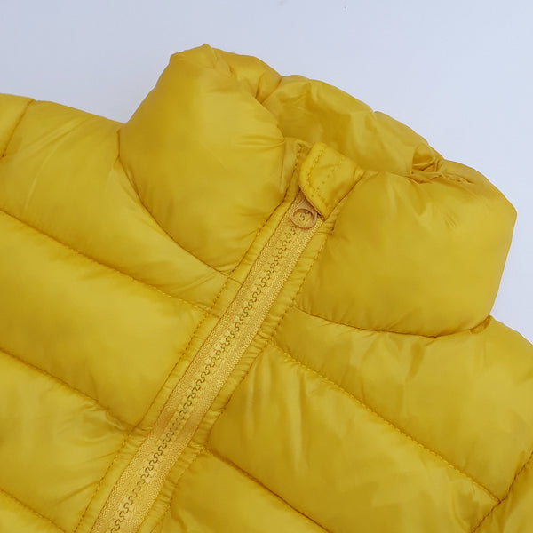 Mustard puffer clearance jacket primark