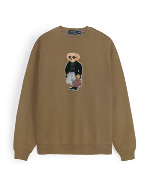 POLO BEAR BROWN SWEATSHIRT