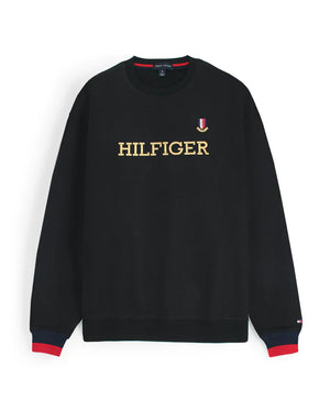 Premium Mens Flag Tommy Hilfiger Sweat - Black