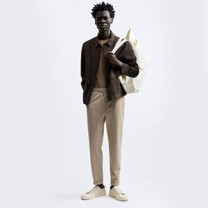 ZR - Men 'Off White' Easy Care Jogger Waist Terry Trouser ZR668