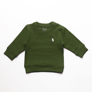 PL - Kids 'Green' Signature Polo Terry Sweatshirt PL374