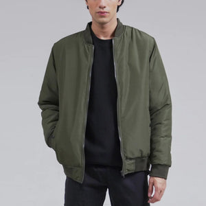 ZR - Men 'Olive' Puffer Bomber Jacket ZR2265