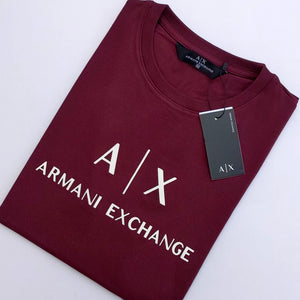AX - Men 'Burgundy' Armani Exchange Printed Logo T-Shirt AX773