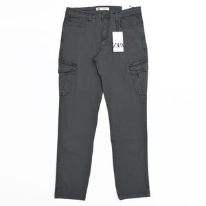 ZR - Men 'Grey' Stretchable Slim-Fit Cargo Cotton Trouser ZR790