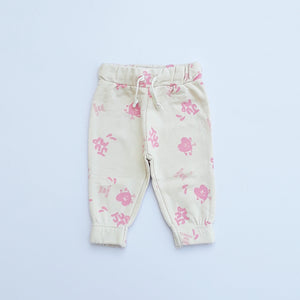 LFT - Girls 'Off White' Printed Fleece Trouser LFT419