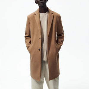 ZR - Men 'Camel' Stretch Comfort Long Coat ZR2262
