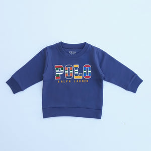PL - Kids 'Blue' Printed Terry Sweatshirt PL375