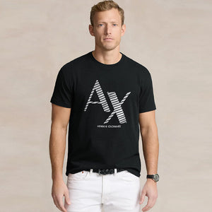 AX - Men 'Black' Premium A-X Black Gold T-Shirt AX874