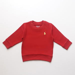 PL - Kids 'Red' Signature Polo Terry Sweatshirt PL371