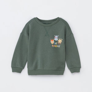LFT - Kids 'Olive' Printed Fleece Sweatshirt LFT622