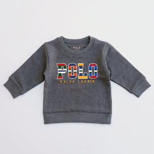PL - Kids 'Grey' Printed Terry Sweatshirt PL369