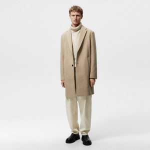 ZR - Men 'Beige' Stretch Comfort Long Coat ZR2261