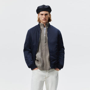 ZR - Men 'Dark Navy' Puffer Bomber Jacket ZR2264