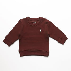 PL - Kids 'Burgundy' Signature Polo Terry Sweatshirt PL373