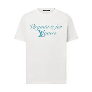 LV - Men 'White' VA Is For Lovers Printed Oversized T-Shirt LV817