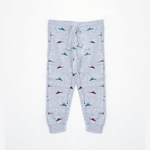 FA - Kids 'Grey' Dino Printed Fleece Trouser FA527