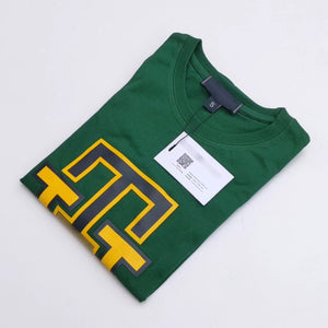 TM - Men 'Green' Logo  Rubberized Printed T-Shirt TM684