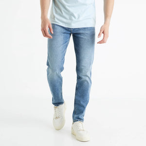 CL - Men 'Bleached' Tapered Slim Stretch Jeans CL584