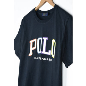 PL - Men 'Dark Navy' Polo Printed T-Shirt PL700