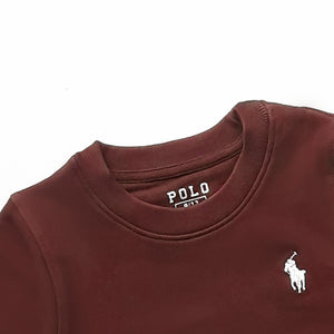 PL - Kids 'Burgundy' Signature Polo Terry Sweatshirt PL373