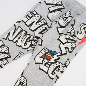 PR - Kids 'Grey' Printed Fleece Trouser PR530