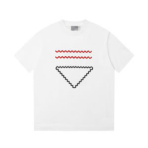 PR - Men 'White' Embroidered Oversized T-Shirt PR802