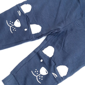 BL - Kids 'Navy' Animal Printed Fleece Trouser BL422