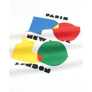 PL - Kids 'White' Multi Polo Printed T-Shirt PL855