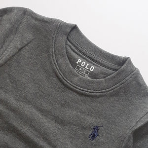 PL - Kids 'Grey' Signature Polo Terry Sweatshirt PL377