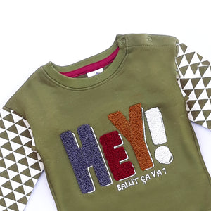 LB - Kids 'Olive' Embroidered Terry Sweatshirt LB610