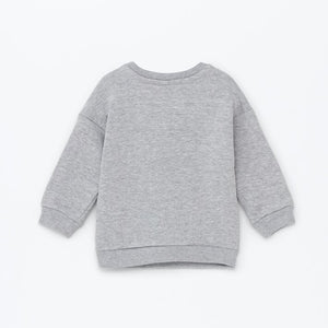 LFT - Kids 'Grey' Printed Fleece Sweatshirt LFT621