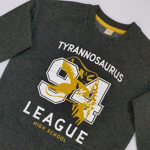 YA - Kids 'Dark Grey' TS League Printed Fleece Sweatshirt YA220