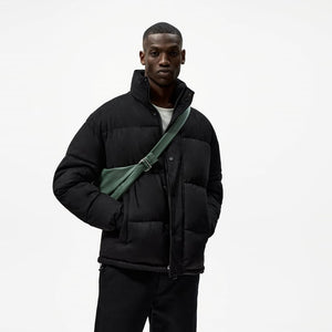 ZR - Men 'Black' Faux Suede Puffer Jacket ZR2246