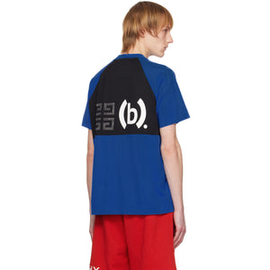 GI - Men 'Blue & Black' Printed Oversized T-Shirt GI806