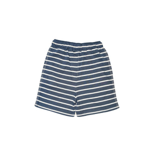 MI - Kids 'Navy' Dyed Stripe Cotton Shorts MI912