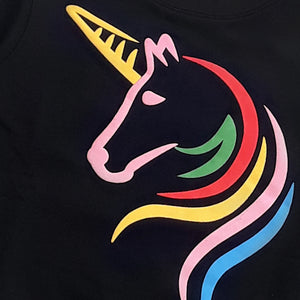 MG - Kids 'Black' Printed Fleece Sweatshirt MG525