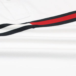 TM - Men 'White' Tommy Jacquard Collar Polo TM900