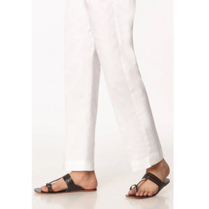 Kids 'White' Cotton Trouser T02