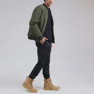 ZR - Men 'Olive' Puffer Bomber Jacket ZR2265