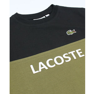 LC - Kids 'Black & Olive' Logo Printed T-Shirt LC860