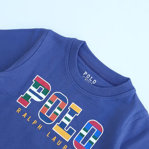 PL - Kids 'Blue' Printed Terry Sweatshirt PL375