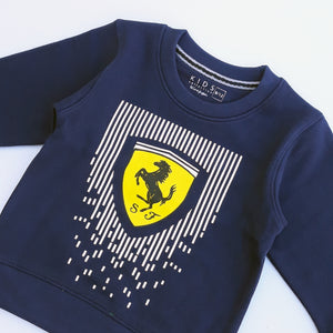 GP - Kids 'Navy' Printed Terry Sweatshirt KD392