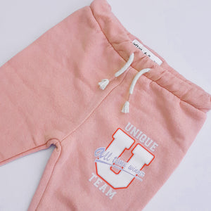 LFT - Girls 'Pink' Printed Fleece Trouser LFT417
