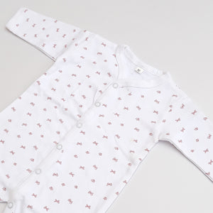 BC - Kids 'White' Organic Cotton Printed Romper BC445