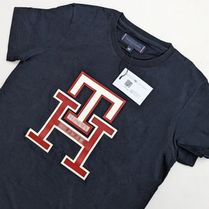 TM - Men 'Navy' Logo  Rubberized Printed T-Shirt TM685