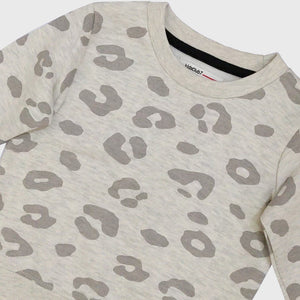 KC - Kids 'Grey' Cheeta Dot Print Fleece Sweatshirt KC223