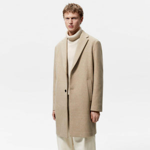 ZR - Men 'Beige' Stretch Comfort Long Coat ZR2261