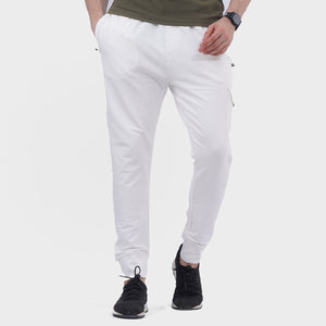 GS - Men 'White' 4-Way Stretch Terry Trouser GS903
